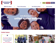 Tablet Screenshot of anti-bullyingalliance.org.uk